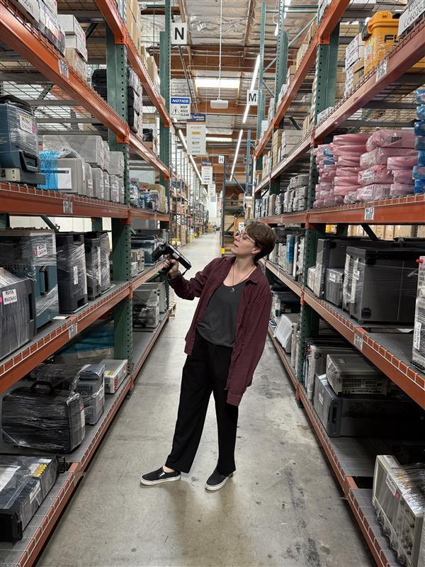 Employee using the handgun 3