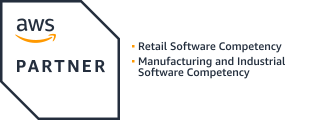AWS Partner badge for retail and manufacturing software competency